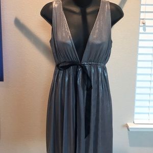 Sexy metallic silver dress